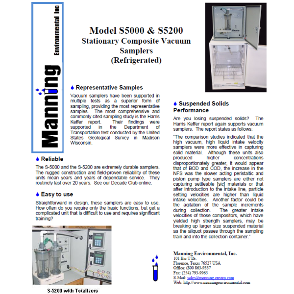 Extra or replacement manual for the S-5000