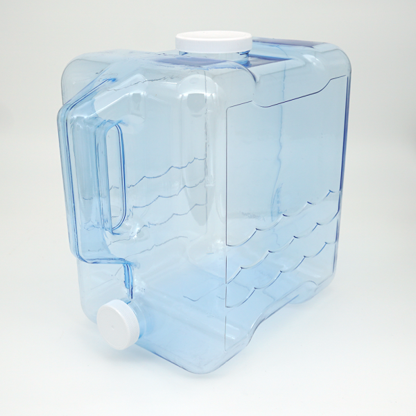 Bottle, 2-gallon, Clear Plastic with lid