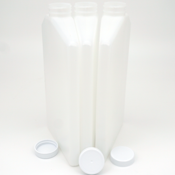 Bottle, 1000-ml Polyethylene with Caps (Set of 24)